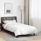 vidaXL 2-in-1 Bettdecke Weiß 155 x 200 cm Feder