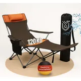 Coemo Campingstuhl Tragbar Braun