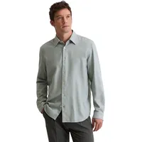 Marc O'Polo Businesshemd MARC O'POLO, Herren, Gr. M, N-Gr, multi, artic blau, Web, Obermaterial: 100% Baumwolle, 2-Knopf-Manschette, Hemden, sanft meliert