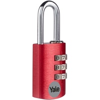 Yale YE3CB/20/121/1/CO Vorhängeschloss 20 mm Rot Zahlenschloss