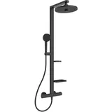 Ideal Standard Alu+ Duschsystem mit Regen- & Handbrause Schwarz Matt