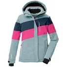 Killtec Skijacke KSW 197 GRLS SKI JCKT Wasserdicht, atmungsaktiv, verstellbare Kapuze, viele Taschen blau|grau 152 EU