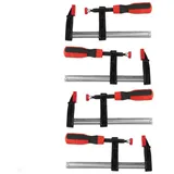 Schraubzwingen-Set, 4 Pcs Bar Clamp Heavy F Klemmen, Spannzwingen Aus Edelstahl, DIY Handwerkzeug Kit, aus Werkzeugstahl 50x150mm