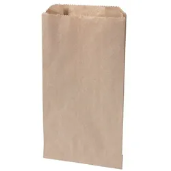 BIOZOYG 1000 Stück Papierbeutel 10x5x18,5cm umweltfreundliche braune Flachbeutel umweltfreundliche Kraftpapier-Tüten, für Lebensmittel und Geschenke