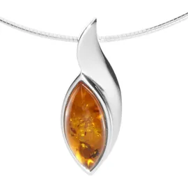 Ostsee-Schmuck Halsreif Gleiter-Ranva Silber 925/000 - Bernstein