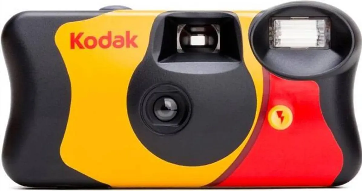 Kodak Fun Saver Camera (Farbfilm), Einwegkamera, Gelb, Rot, Schwarz