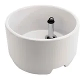 eliga Fußbecken aus Sanitärkeramik weiß, rund