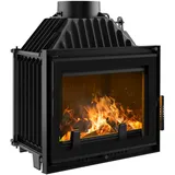 KRATKI Kamineinsatz Holzofen Gusseisen Maja 8kW BImSchV 2 Wirkungsgrad 80% Kamineinsätze Holz Leistungsbereich 3-10kW (MAJA/DECO/150)