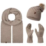 Rock Creek Schal Mütze Handschuhe Set Winterset