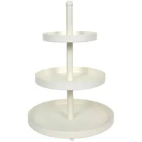 Etagere SISSI, H 35 cm - Weiß - Metall - 3 Etagen