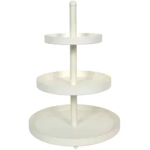 Etagere SISSI, H 35 cm - Weiß - Metall - 3 Etagen
