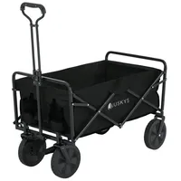 Juskys Bollerwagen 100 kg Tragkraft Transportwagen faltbar Einkaufen, Outdoor