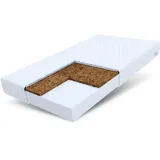 Fdm Matratze 100x200 cm CARINI H3 H4, Kaltschaum Kokos Höhe ca. 11 cm mit waschbarem Bezug Premium Jersey