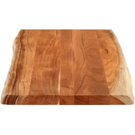 vidaXL Tischplatte 100x60x3,8cm Rechteckig Massivholz Akazie Baumkante