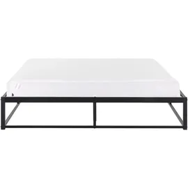 Beliani Viry 160 x 200 cm Schwarz