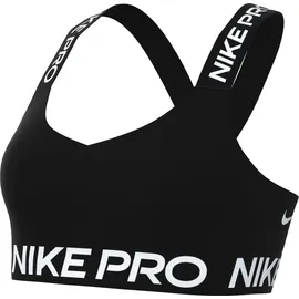 Nike Pro Light-Support Sport-BH Damen 010 - black/black/white
