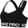 Nike Pro Light-Support Sport-BH Damen 010 - black/black/white