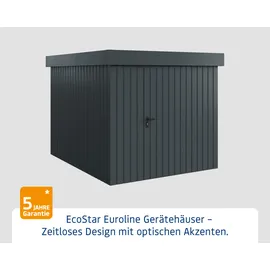 Hörmann EcoStar Gerätehaus 2,37 x 2,78 m Anthrazit