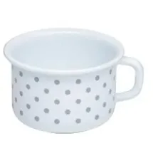 RIESS Country Pünktchen Grau Kaffeeschale Ø10cm 0,4liter