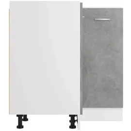 vidaXL Eckunterschrank Lyon 75,5 x 75,5 x 81,5 cm Grau