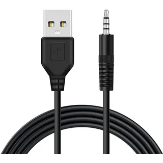 Coomoors USB A auf Aux Kabel 1M, USB Typ A auf Klinke Kabel 3.5mm Audio Aux Kabel, 3.5mm Stecker AUX Stereo Audio Konverter, USB A Klinke 3.5 für Laptops Lautsprecher Kopfhörer Heimkino