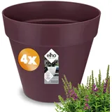 Gardebruk Blumentopf 4er-Set Maulbeere matt 19x18cm 3L