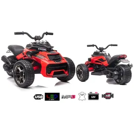ES-Toys Kinder-Elektromotorrad Mod.118 rot/schwarz (12 V)