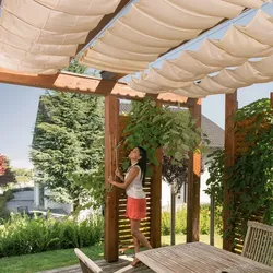 WINDHAGER Sonnenschutz, Sonnensegel, 420 x 140 cm, sand - beige