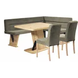 Home Affaire »Laros Sitzgruppe, Eckbank, Stühle, Tisch«, (Set, 4tlg Set), perfekt für Küche, Esszimmer, Wohnzimmer, Bestseller