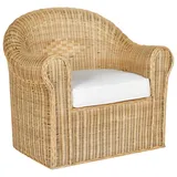 Beliani Gartenstuhl 90 x 82 x 75 cm weiß