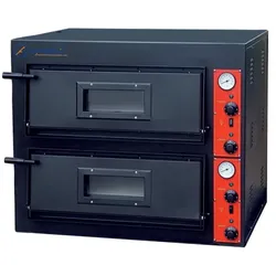 ARSENT Industrieofen für Gaspizzen 2 Kammern für 8 Pizzen von Ø300mm.