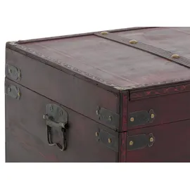 Mendler Holztruhe Holzbox Schatztruhe Valence Antikoptik 49x77x47cm ~ eckig