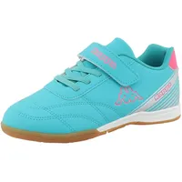 Kappa Indoor Kinder Hallenschuhe Turkis-Pink 95K0783001, Schuhgröße:30 EU