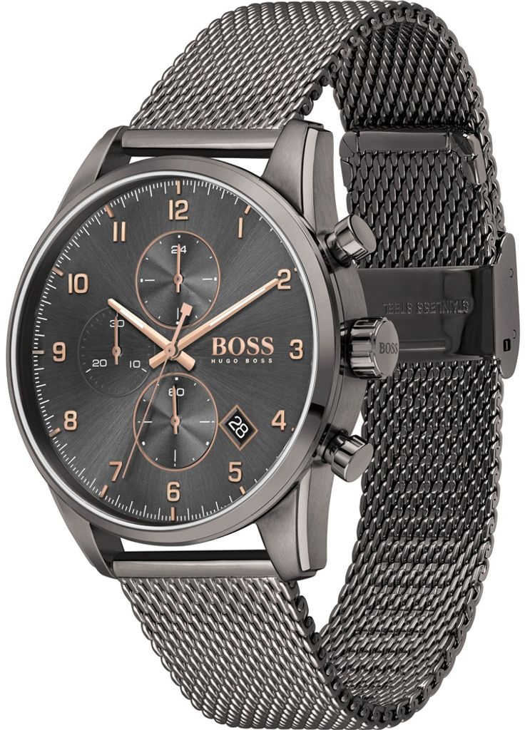 Hugo Boss Skymaster Herren Chronograph Uhr - Grau | 1513837