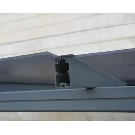 CANOPIA Carport Verona 5,00 x 2,18 m anthrazit inkl. Regenrinne