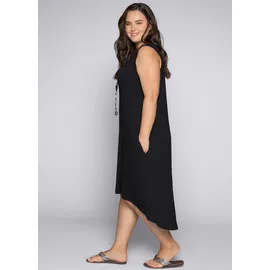 sheego Etuikleid Strandkleid Schwarz 44