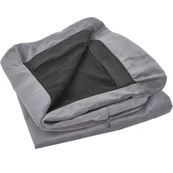 Bezug für 3-Sitzer Sofa BERNES Samtstoff Grau