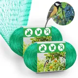 Vogelschutznetz 4x10m, 2 Stück Hühnernetz, Taubennetz Balkon, Pflanzennetz, Vogelnetze, Teichnetz, Vogelnetz Engmaschig, Vogelschutznetz Engmaschig, Gartennetz Obstbaumnetz für Balkon, Erdbeer, Teich