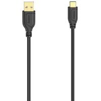 Hama USB-C auf USB-A 0,75 m Schwarz