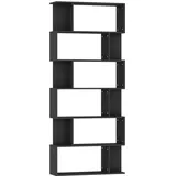 vidaXL Bücherregal 80 x 24 x 192 cm Schwarz