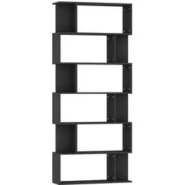 vidaXL Bücherregal 80 x 24 x 192 cm Schwarz