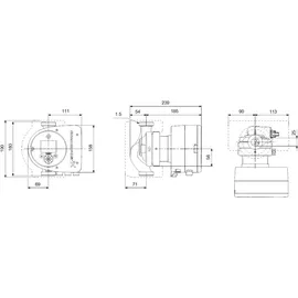 Grundfos MAGNA3 32-80 180 mm