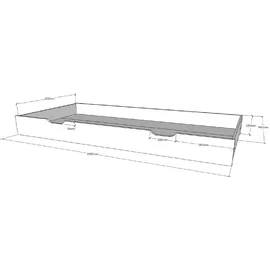 Vipack Hausbett Cabane 90 x 200 cm Kiefer massiv weiß