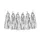 Partydeco Girlande mit Quasten 12 St. 200 cm Silber