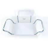 Mopedia Onda Badewannen-/Badewannensitz aus Moplen und Stahl mit Rückenlehne Wei