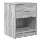 vidaXL Nachttisch mit Schublade Grau Sonoma 40x34x50 cm