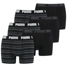Puma Boxershorts HERITAGE STRIPE BOXER 6er Pack in 200 - black | Gr.: XL