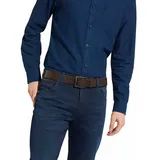 Wrangler Jeans - Ledergürtel mit Logo in braun-90