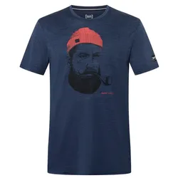 super natural Wander-/Freizeit Tshirt Sailor Tee (Merino-Mix) dunkelblau Herren