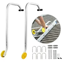 Leiter Dachhaken Set 0,93m, Firsthaken mit Zubehör, Dachziegel Haken Max Bela...